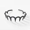 Nova Celebridade da Internet Popular Transfronteiriça Simples Faixa de Cabelo Faixa para Lavar o Rosto Comércio Exterior Ondulada Dentada Antiderrapante Universal Moda Acessórios de Cabelo