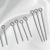 Agujas de Acero Inoxidable Galvanizado en Forma de 9, Agujas en Forma de T, Agujas de Cabeza Redonda, Materiales para Pulseras y Aretes, Agujas para Enhebrar Hecho a Mano DIY, Accesorios para Joyería