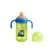 Taza de Aprendizaje con Popote y Asa para Bebé de PP Antiderrames 330ml Gran Capacidad Taza de Agua Infantil para Guardería Taza de Dibujos Animados