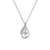 Colar s925 prata de lei Smart love maçã mágica feminino zircônia de cor mágica corrente para clavícula coração batendo joia versátil