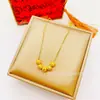 Colar de explosões de cobre banhado a ouro com cinco bênçãos, moda, Coringa, carro, flor, amor, colar com contas de transferência, atacado