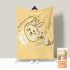 Manta de Flanela Fofa de Esquilo Voador Desenho Animado para Crianças, Jardim de Infância, Soneca no Escritório, Forrada com Fleece