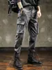 Pantalones de Trabajo para Exteriores para Hombre Primavera y Otoño Nuevos Ajustados Rectos Marca Americana de Moda Pantalones Cortavientos Deportivos Casuales Largos Verano
