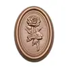 Ahora el relieve de cera tela ovalada rosa flor pegatina de pintura sello de pintura pegatina para sellar sobres multicolor