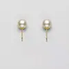 Pendientes Básicos Populares de Plata 925 Perlas Shijia Oro Lujo Accesible Pendientes de Gama Alta 2025 Nuevos Pendientes Versátiles