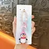 Cadena de Teléfono de Pingüino Lindo con Cuentas Llavero Colgante Encanto para Bolso Llavero de Coche Accesorio Regalo Pequeño Venta al por Mayor
