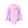 Roupa de Proteção Solar para Bebês, Novo Modelo Transfronteiriço, Feita Sob Medida pelo Fabricante, Roupa de Banho Confortável para Meninas, Roupa de Proteção Solar Segura para Meninas, Feita Sob Medida