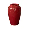 Nova Vaso de Cerâmica Jingdezhen Estilo Chinês Decoração de Casa Mesa Estudo Arranjo de Flores Pote de Cerâmica Ornamento de Luxo Leve Decoração
