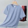 Playera de Manga Corta de Seda de Hielo Modal para Hombre Verano Manga Corta Fresca de Secado Rápido Antibacteriana y Antiácaros Camiseta Top de Cuello Redondo