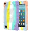 Para Amazon Fire7 2019 Funda plana colorida de silicona suave todo incluido antigolpes Funda protectora para Amazon HD8