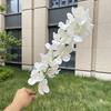Única impressão de tela de seda vandaian flor artificial decoração de casa de casamento flor falsa atacado
