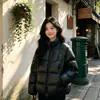 Invierno 2026 Nuevo Cuello Alto Holgado Estilo Pareja Talla Grande Chaqueta de Algodón para Mujer Espesa Cálida Acolchada Moda Abrigo de Algodón