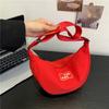 Bolsa inverno feminino 2023 Bolsa feminina de bolinho de nylon estilo coreano mochila crossbody moda bolsa de ombro bolsa pequena