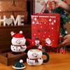 Dropshipping Caneca Cerâmica Criativa de Presente de Natal com Tampa e Colher Caneca de Grande Capacidade Caneca de Natal Desenhada Presente
