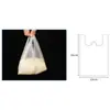Bolsa de Plástico Blanca Puesto Bolsa Tote para Comida Grande Gruesa Catering Para Llevar Bolsa Chaleco Bolsa de Plástico Engrosada