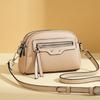 Bolsa de Ombro Multicamadas Feminina 2025 Nova Primavera/Verão Mini Leve Pequena Bolsa Moda Zíper Multicompartimentos Bolsa Pequena