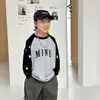 Camiseta de Manga Larga para Niños 2026 Nueva Colección Primavera y Otoño Niños Grandes Estrella Manga Raglán Camiseta Interior Camisa para Niños Bonito Casual Top t