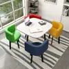Juego Simple de Mesa y Sillas para Recepción, Mesa de Negociación, Mesa y Sillas para Recepción de Tienda de Uso Comercial, Mesa Redonda Pequeña para Oficina y Ocio
