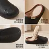 Pantuflas de Algodón Birkenstock para Mujer Otoño/Invierno 2026 Nuevo Estilo Ropa de Exterior Felpa Cálida Impermeable Pareja Hogar Antideslizante Pantuflas de Algodón