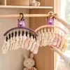 Pinza secadora de calcetines a prueba de viento multifuncional Kuromi, tendedero multi-clip sin marcas para uso doméstico, herramienta especial