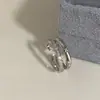 Anillos Apilables Multicapa para Mujer, Anillos con Diseño de Estrella Incrustada de Diamantes Ondulados, Accesorios de Mano Versátiles Personalizados, Lujo de Nicho Accesible
