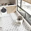 Alfombra de Piso de Aspecto Limpio Minimalista Moderna, PVC Lavable y Limpiable con Trapo, Alfombra de Tamaño Grande para Sala de Estar y Dormitorio, Alfombra de Sofá de Cobertura Completa