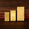 Lingotes de Oro Macizo de Aleación, Lingotes de Oro de Aleación de Riqueza, Ladrillos de Oro de Colección para el Hogar, Adornos de Regalo