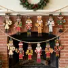 Set de Ornamentos de Madera Rompecabezas Decoraciones Clásicas para Árbol de Navidad Adecuado para Fiestas Navideñas y Decoraciones del Hogar