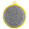 Esponja de cozinha dupla face multifuncional sem fiapos, pano de limpeza com esponja espessa, artefato especial para limpeza de óleo antiaderente