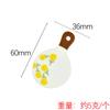 YQT simulação pão bolo frutas bandeja base miniatura comida brinquedo modelo DIY acessórios de resina