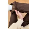 Calça Jeans Flare Melard Cor de Café para Mulheres, Forrada com Lã para o Inverno, Engrossada, Tamanho Grande, Valoriza o Corpo em Formato de Pera, Calça Boca de Sino