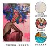 Amazon flor colorida niña africana dormitorio pintura colgante mural de baño arte abstracto pintura decorativa para sala de estar