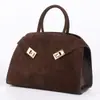 Bolso Esmerilado de Nuevo Estilo Otoño e Invierno, Bolso Cruzado de Gran Capacidad para el Trabajo, Bolso Retro de Textura de Alta Calidad, Bolso de Piel Genuina para Mujer
