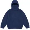 Moletom com Zíper Meio, Cor Lisa Tendência Y2K, Estilo Europeu e Americano Outono/Inverno, Solto, High Street, Hip-Hop, Com Capuz, Punk