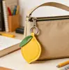 Llavero de Piel de Fruta Estilo Ins Manzana Limón Piña Melocotón Colgante Decoración de Bolsa Fábrica Mayorista en Stock