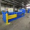 Prensa hidráulica pequeña horizontal tipo 120 para comprimir y enfardar cajas de cartón de desecho, botellas de bebidas y latas de aluminio, así como bolsas tejidas