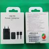 Para Samsung Cargador rápido de 15w Tipo-c baldosa de pie calibre de EE. UU. calibre europeo T1510 cabezal de carga traje 2 en 1