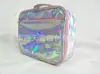 Nova bolsa térmica isolante PU a laser, bolsa de almoço de fábrica BSCI, bolsa de refeição fashion, bolsa de gelo