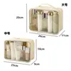 Bolsa Cosmética Transparente Simple Impermeable de PVC Gran Capacidad Neceser Bolsa de Almacenamiento Multiusos Bolsa de Baño para Viaje Natación