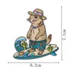 Bordado de Elemento Fantasia do Oceano da Natureza Selvagem Ocidental Patch de Tecido Estilo Retro Desgastado Roupas Sapatos Chapéus Personalidade Buraco Reparo
