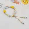 Pulseira de Cerâmica Jingdezhen Cachorrinho Fofo Xiaohongshu Mais Vendido Versátil Design Fofo Desenho Animado Doce Pulseira