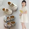 Zapatos Mary Jane con Lazo para Niñas Zapatos de Princesa de Cuero Estilo Coreano Otoño Zapatos Suaves para Niñas