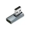 Tipo c adaptador usb 3.1 adaptador lightning interface plugue magnético macho adaptador extensão cotovelo