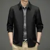 Chaqueta para Hombres Funcionarios, Nuevo Estilo Primavera y Otoño, Abrigo Trendy para Hombres de Mediana Edad, Casual de Negocios, Chaqueta Anti-Arrugas
