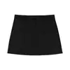 Traje Gris Falda Casual Mujer Verano 2026 Nueva Falda de Cintura Alta Adelgazante de Corte A Falda Corta Ajustada a la Cadera Petite