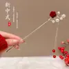 Fabricante de Yiwu Venta al por mayor de accesorios para el cabello a precio de costo, Pasadores de estilo antiguo de alta gama para Cheongsam, Pasadores simples y versátiles para uso diario