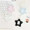 Ins estrellas lindas multicolor 1.0 pulgada portatarjetas acrílico para fotos de fans, fotos de identificación, almacenamiento DIY colgante pequeño