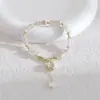 Pulseira de bambu original vidro material alto retrô fecho lagosta pulseira fresco estilo chinês Hanfu fábrica atacado