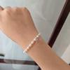 Pulsera de Plata de Ley S925 con Lazo y Perla Swarlow Moda Personalidad Dulce Versátil