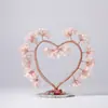 Árbol de cristal con forma de corazón de grava de cristal natural más vendido transfronterizo, amatista, ágata, decoración de árbol de la fortuna para el hogar y la oficina